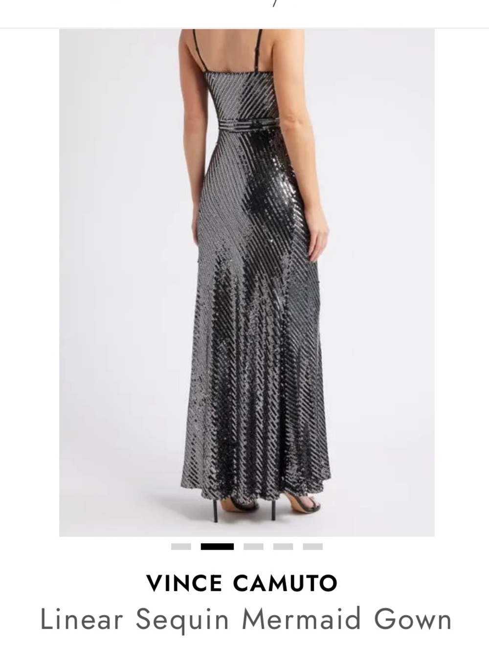 Nwot -Unworn Vince Camuto Linear Sequin Mermaid Gown